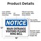 Signmission Main Entrance Visitors Please Ring Bell OSHA Notice Sign, Aluminum, 18in W x 12in L, 2PK OS-2PACK-NS-A-1218-L-14084 - alternate 6